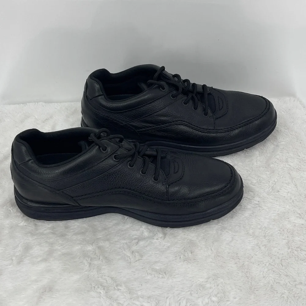 Rockport Black Leather Men's Oxfords SHOES SIZE 11 W LACE UP
